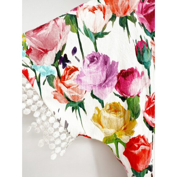 Figue Floral & Lace Trim Tea Dress 6 - Picture 4 of 14